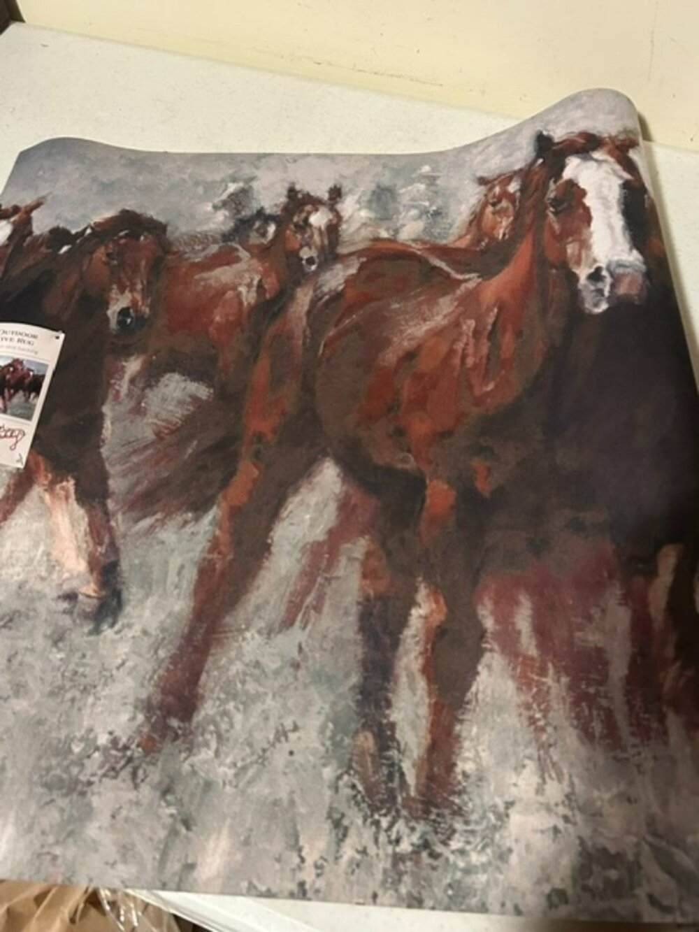 New Running Horses Rug Mat - Picture 5 of 6